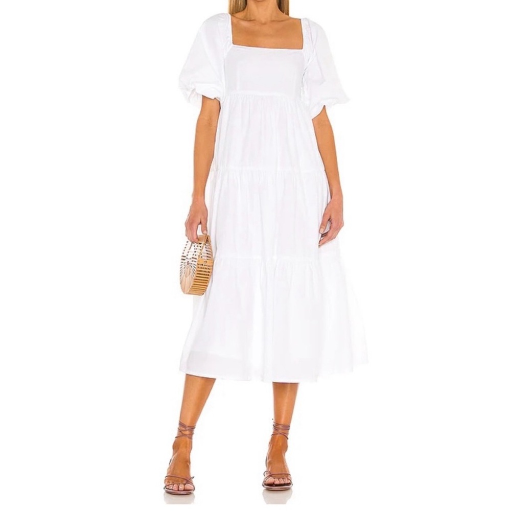 Faithfull the Brand Kiona dress in white, size 2/ XS